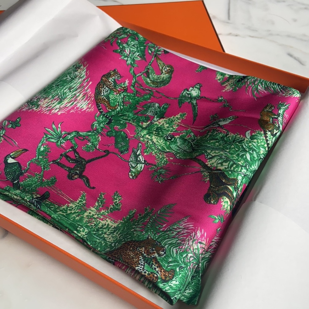 Hermès Paris Maxi Twilly Cut - Jungle Print